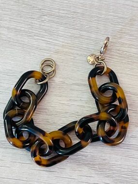J Crew Tortoise link bracelet